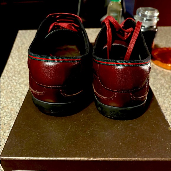 Gucci Men's Bordeaux Sneakers ID 233321. Gently used. - Picture 1 of 4